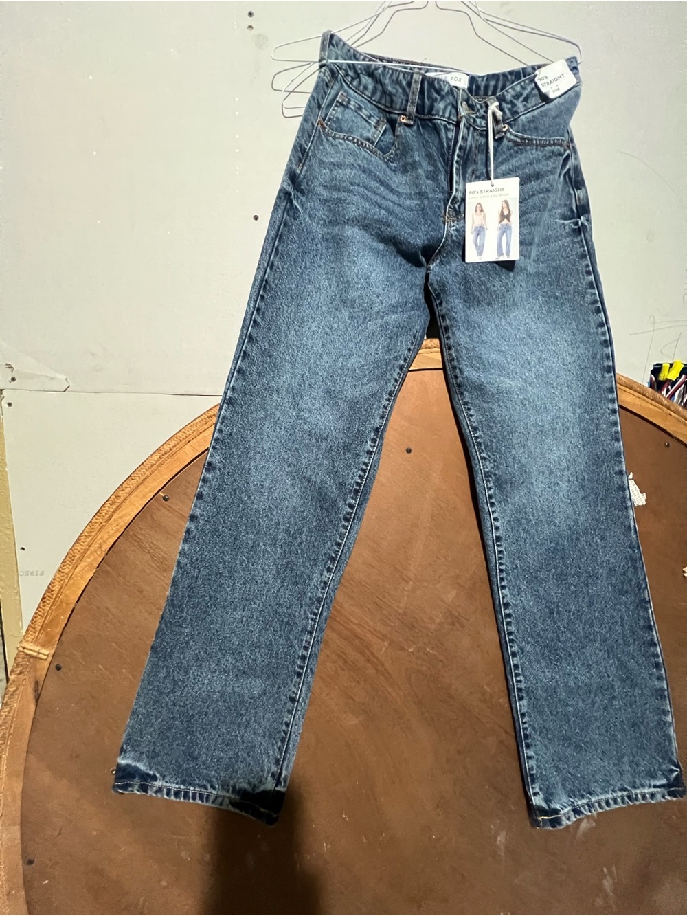 Classic Straight Leg Denim Jeans - Blue brand new size 7/28